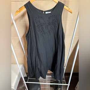 Old Navy Black cut out linen dress